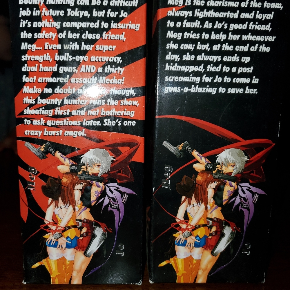 Burst Angel PVC Collection Figures. Both Meg and Jo.